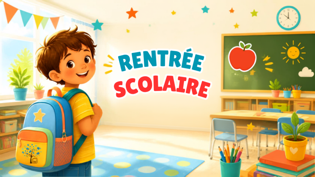 Enfant préparant sereinement sa rentrée scolaire grâce à la sophrologie